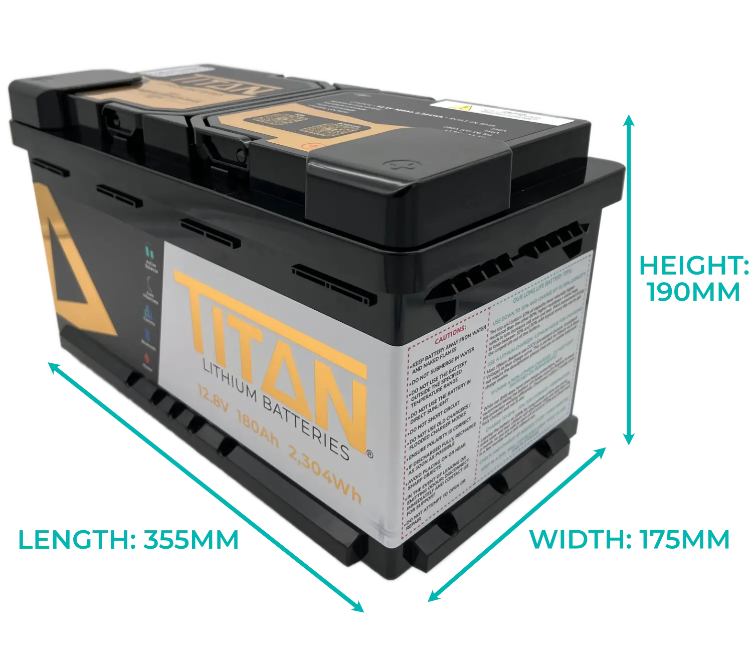 TITAN 12V 180Ah Lithium Battery My Store