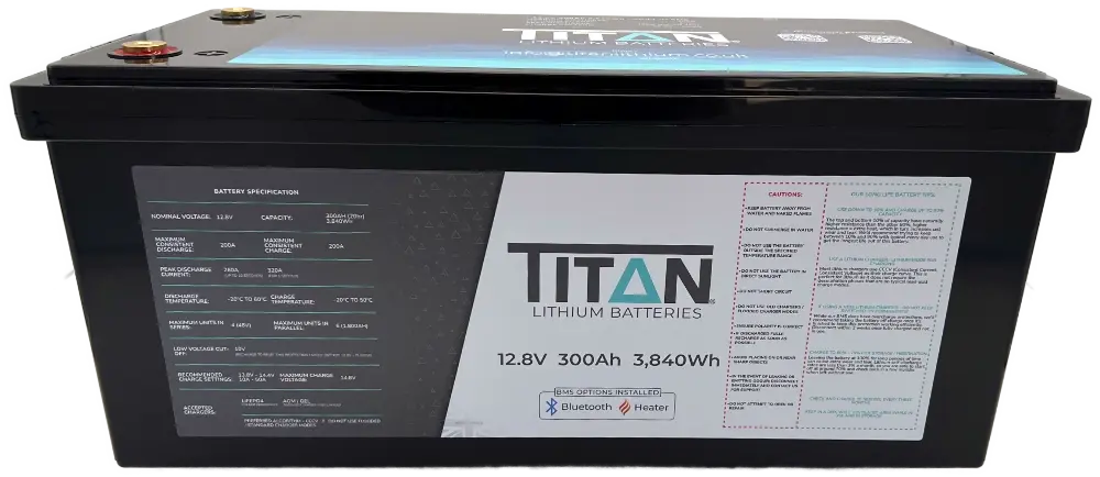 TITAN Lithium 12V 300Ah Battery