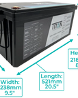 TITAN Lithium 12V 300Ah Battery My Store