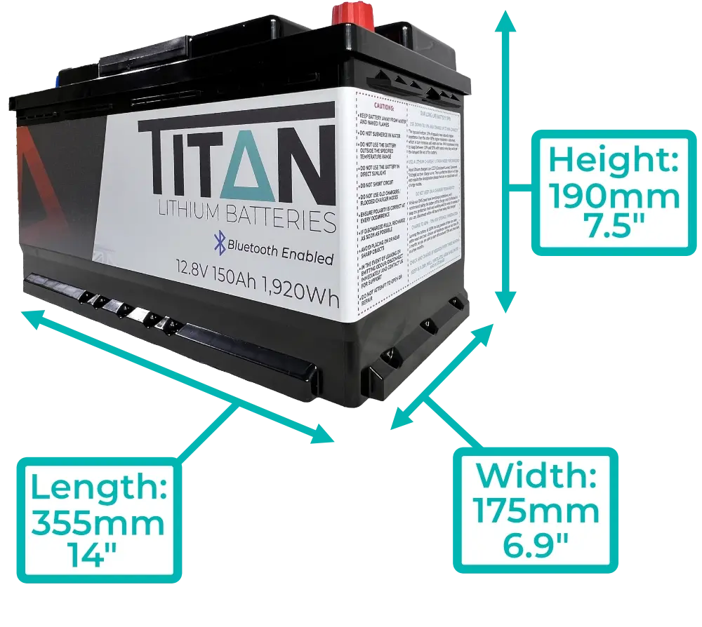 TITAN 12V 150Ah Lithium Battery My Store