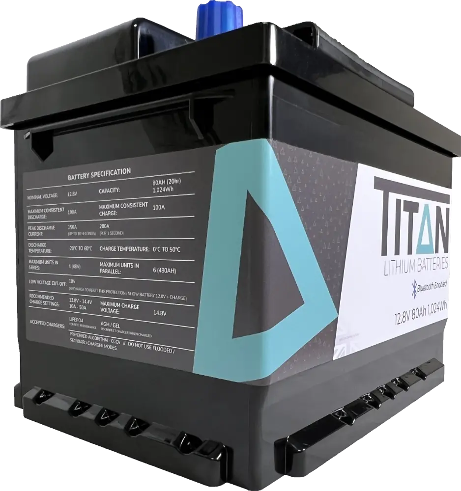 TITAN 12V 80Ah Lithium Battery My Store