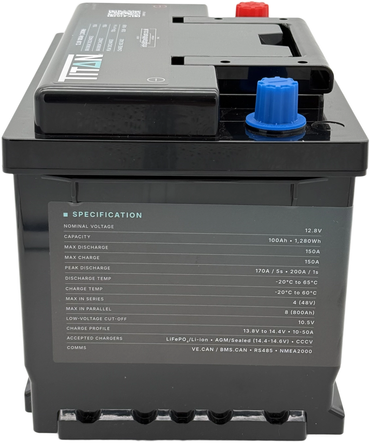 TITAN 12V 100Ah Lithium Leisure Battery (DIN 027)
