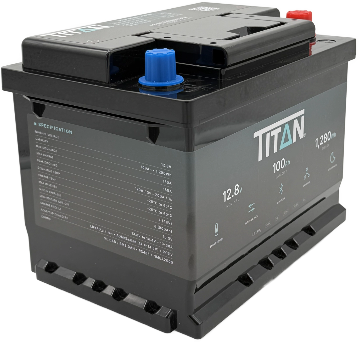 TITAN 12V 100Ah Lithium Leisure Battery (DIN 027)