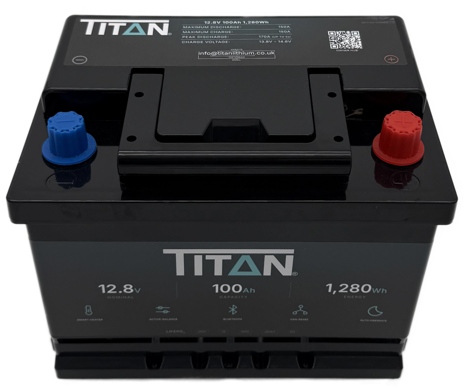 TITAN 12V 100Ah Lithium Leisure Battery (DIN 027)