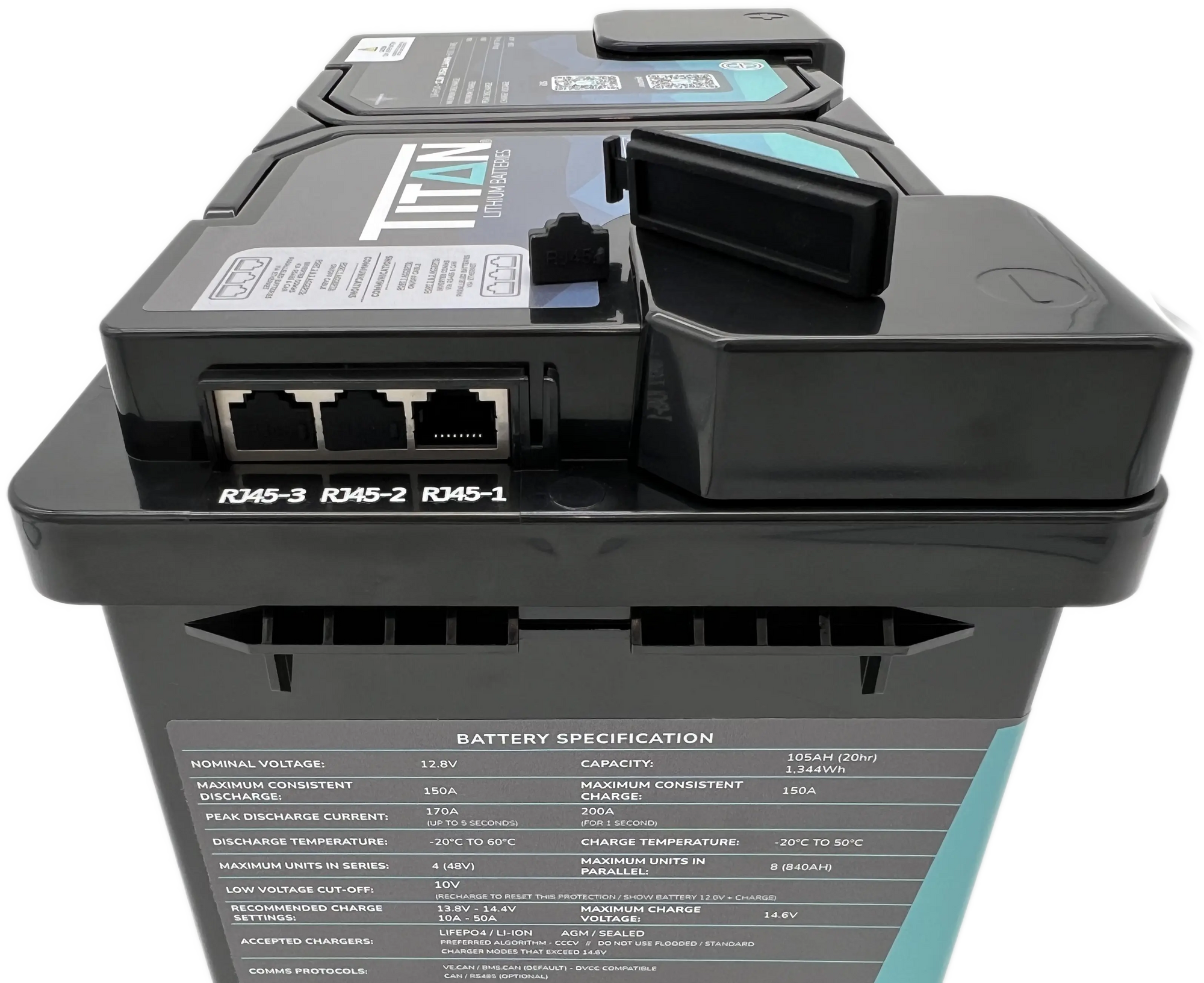TITAN 12V 105Ah lithium leisure battery, DIN Type 096, ex-customer return