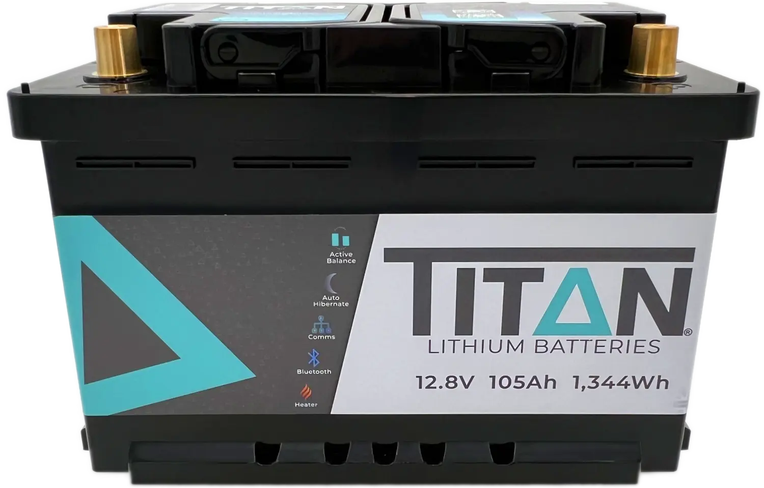 TITAN 12V 105Ah lithium leisure battery, DIN Type 096, ex-customer return