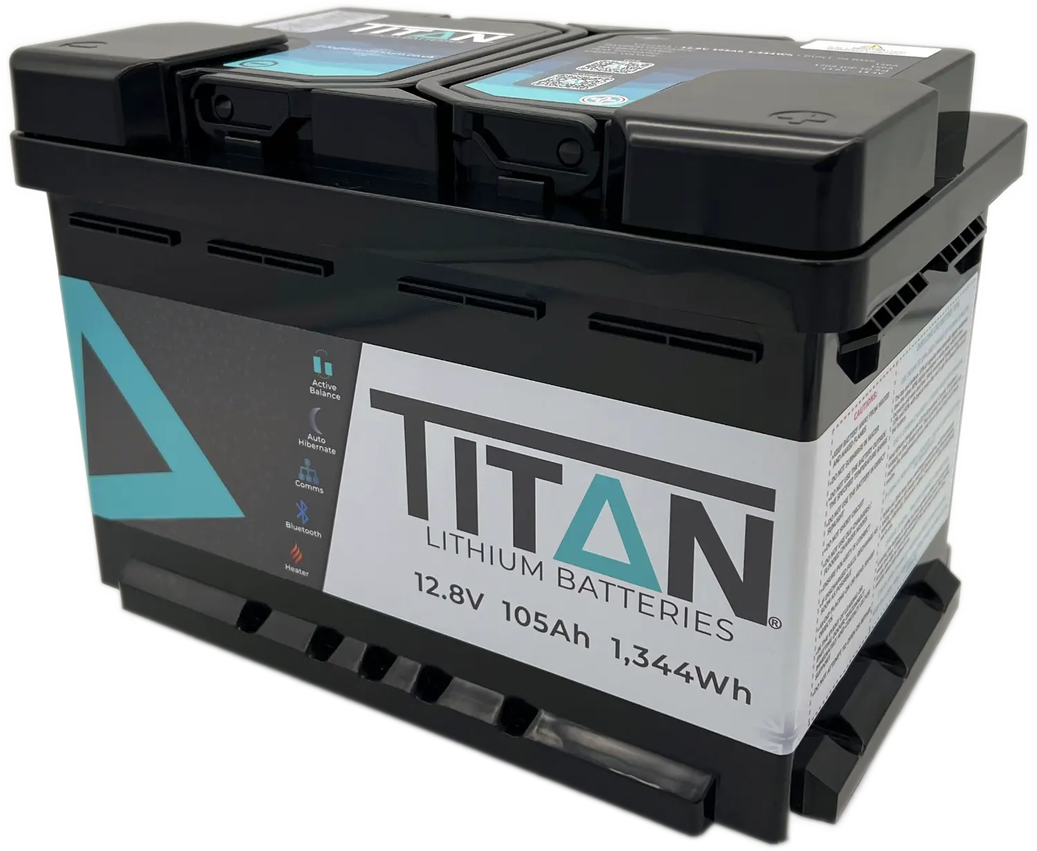 TITAN 12V 105Ah lithium leisure battery, DIN Type 096, ex-customer return