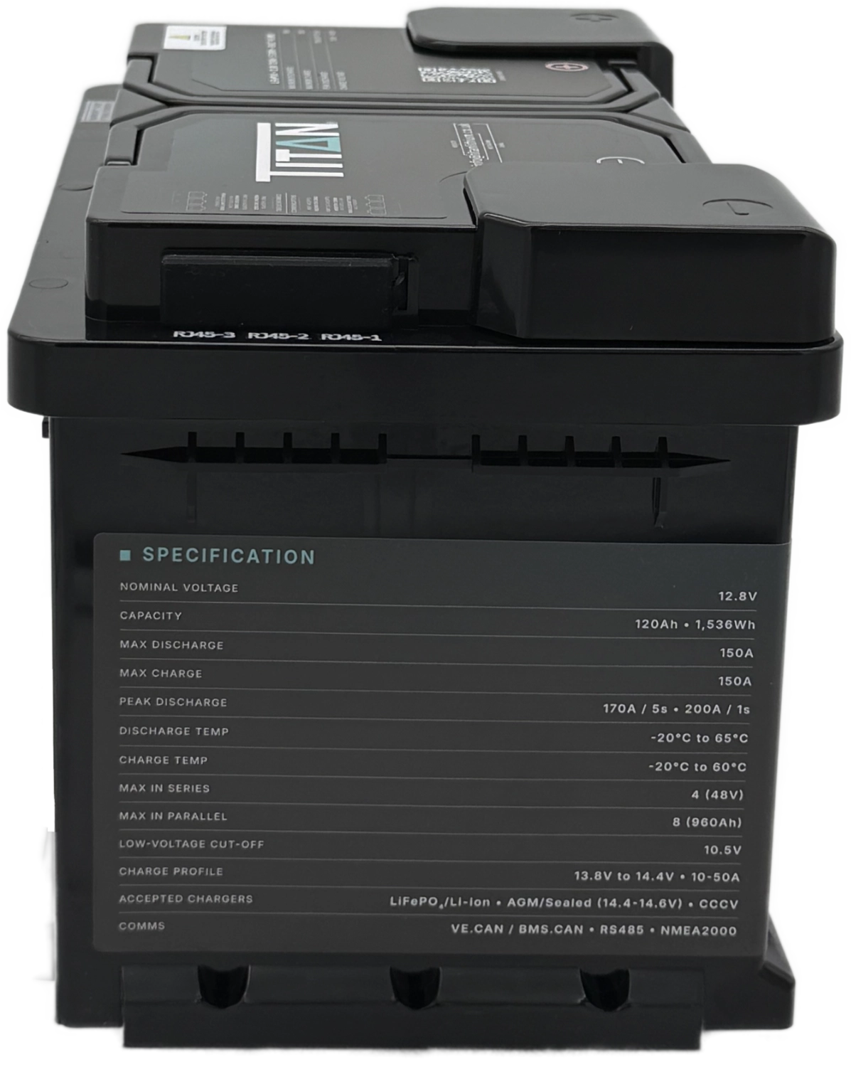 TITAN 12V 120Ah Lithium Leisure Battery (DIN Type 096)