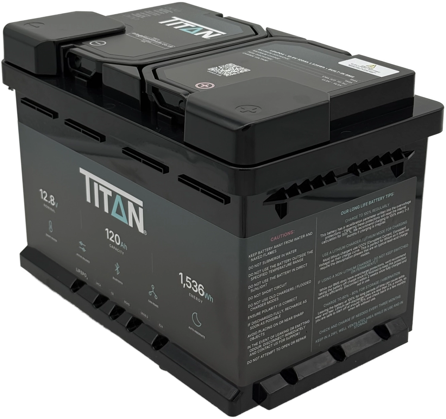 TITAN 12V 120Ah Lithium Leisure Battery (DIN Type 096)