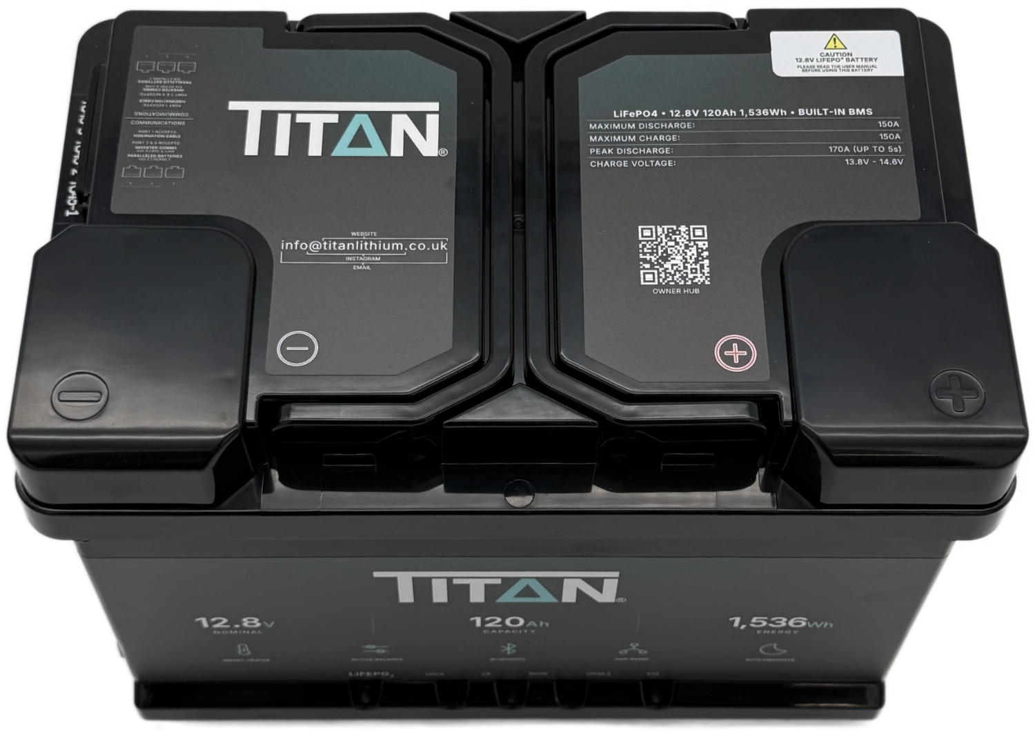 TITAN 12V 120Ah Lithium Leisure Battery (DIN Type 096)