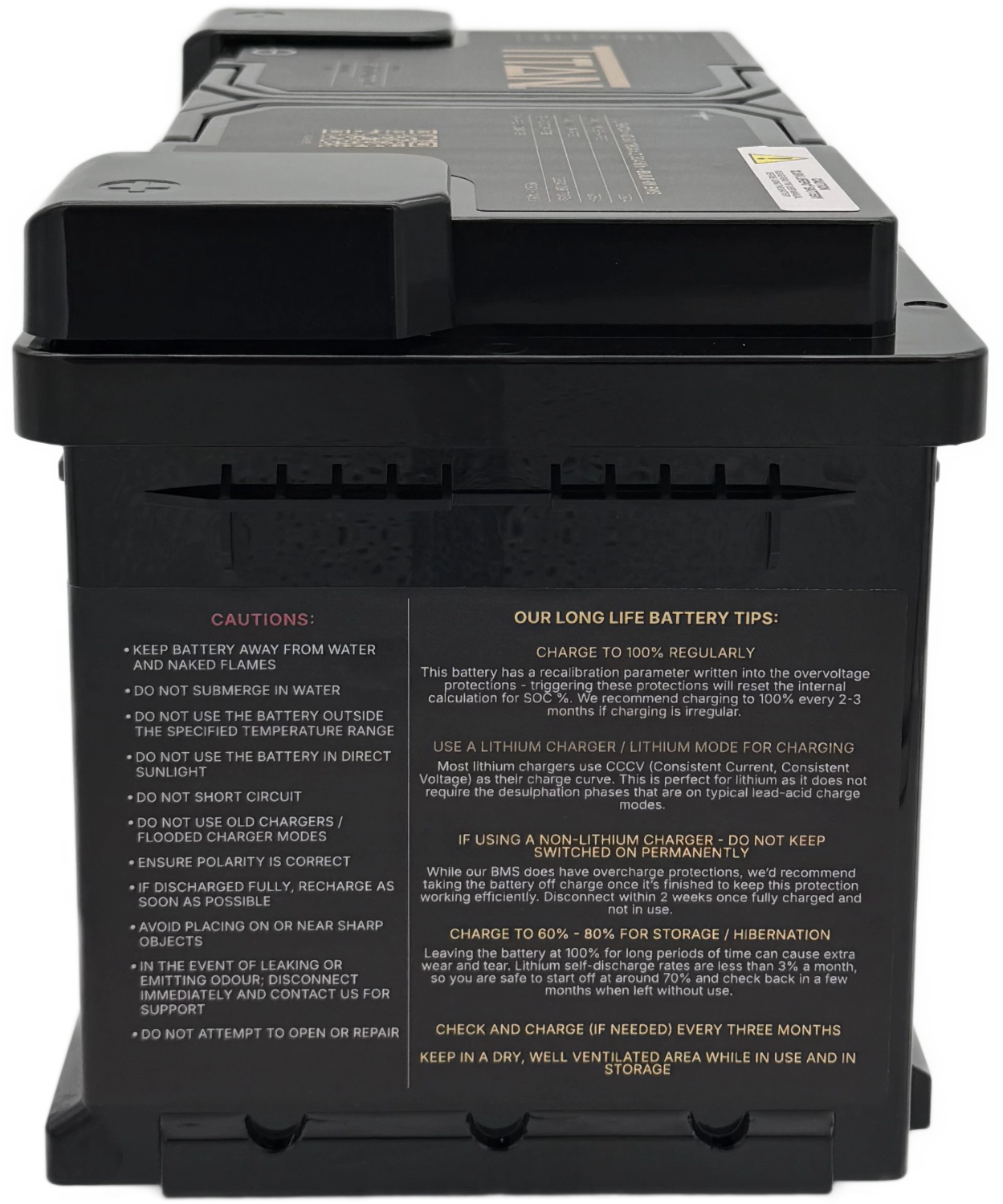 TITAN 12V 180Ah Lithium Leisure Battery (DIN Type 019)