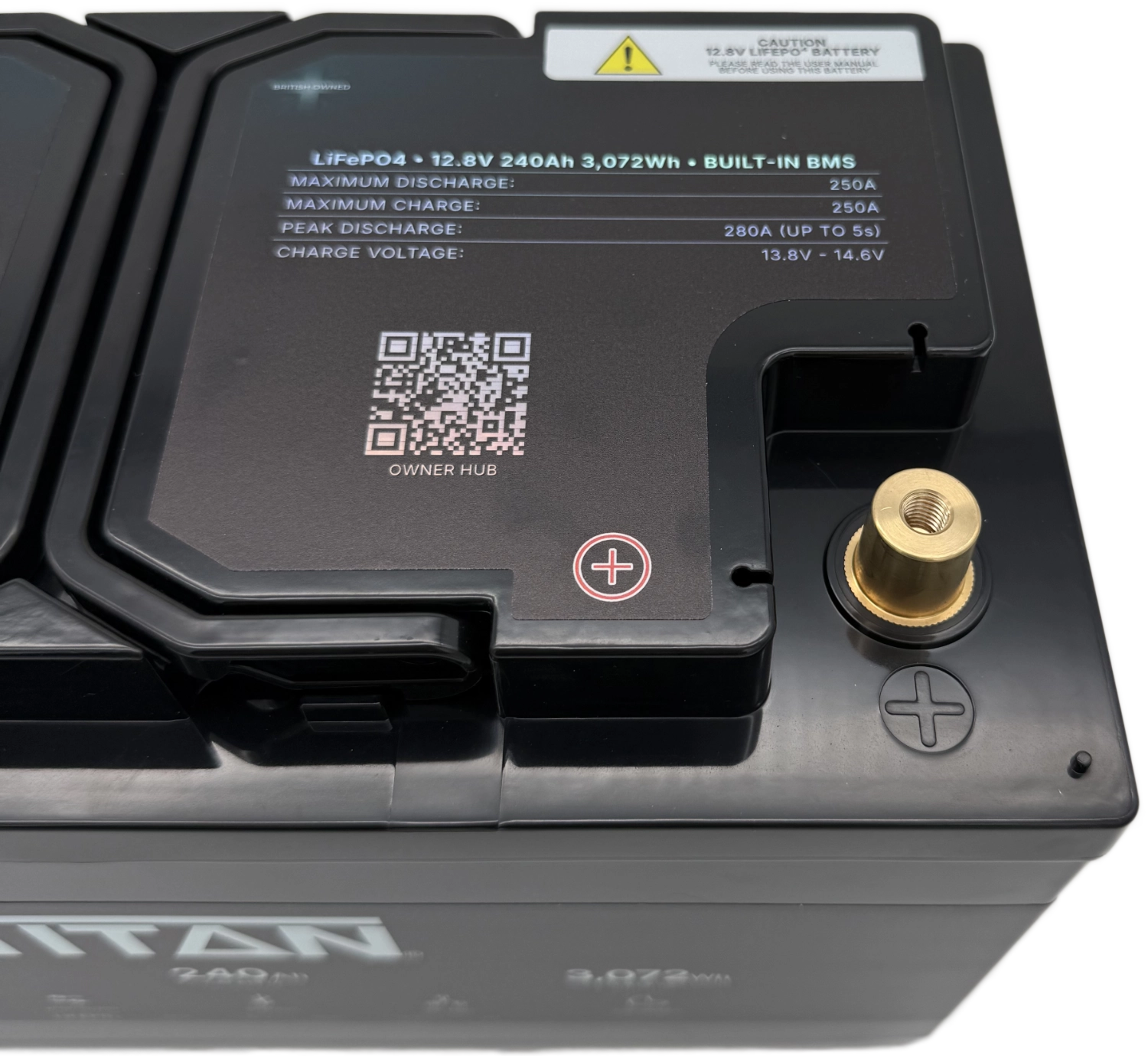 TITAN 12V 240Ah Lithium Leisure Battery (DIN Type 019)