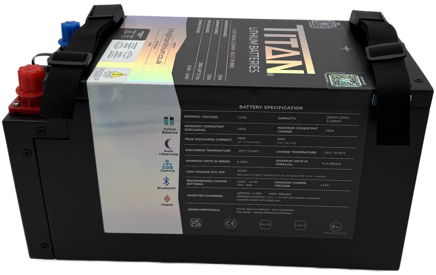 TITAN 12V 260Ah Lithium Leisure Battery (DIN Type 019)