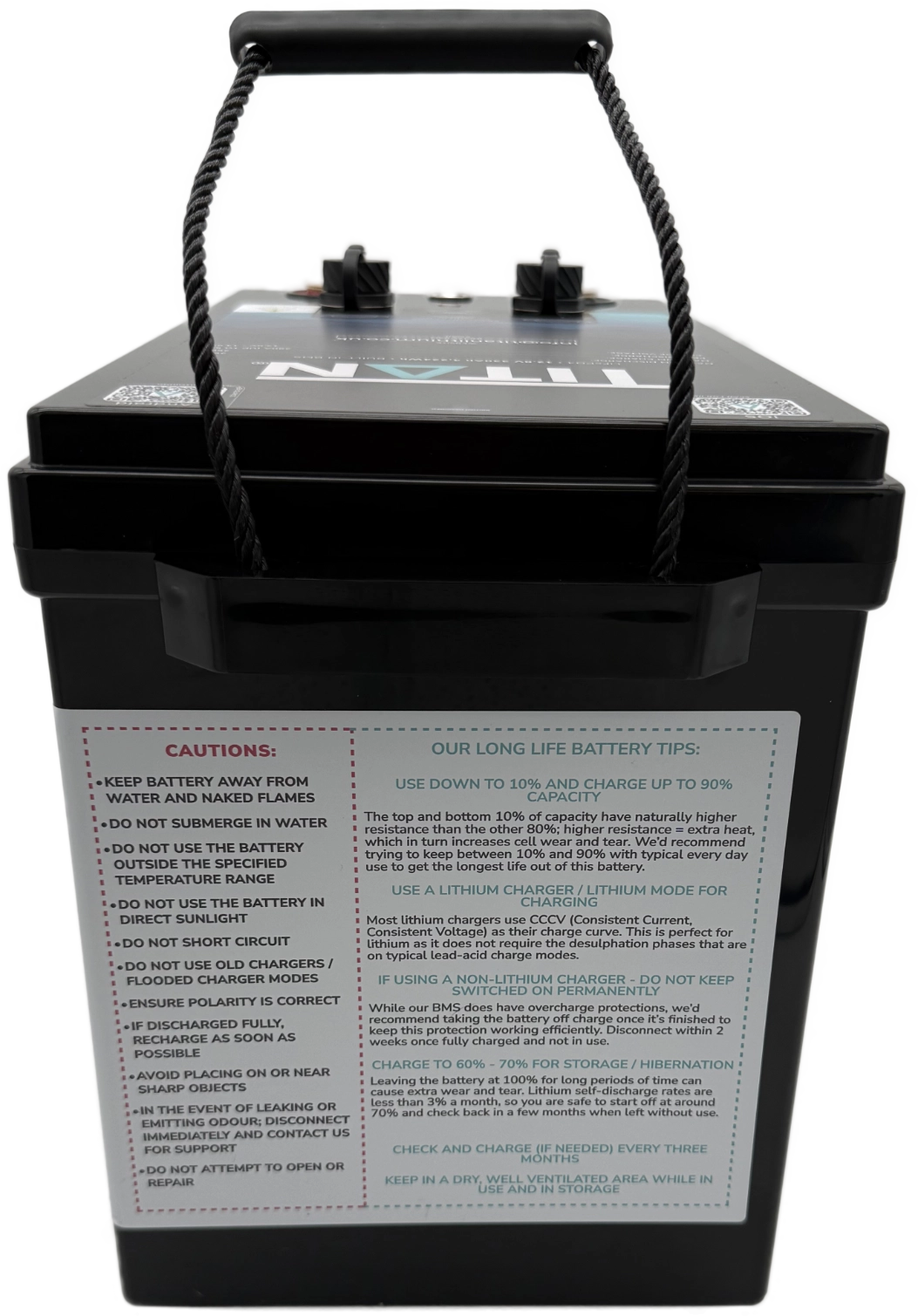 TITAN 12V 330Ah Lithium Leisure Battery