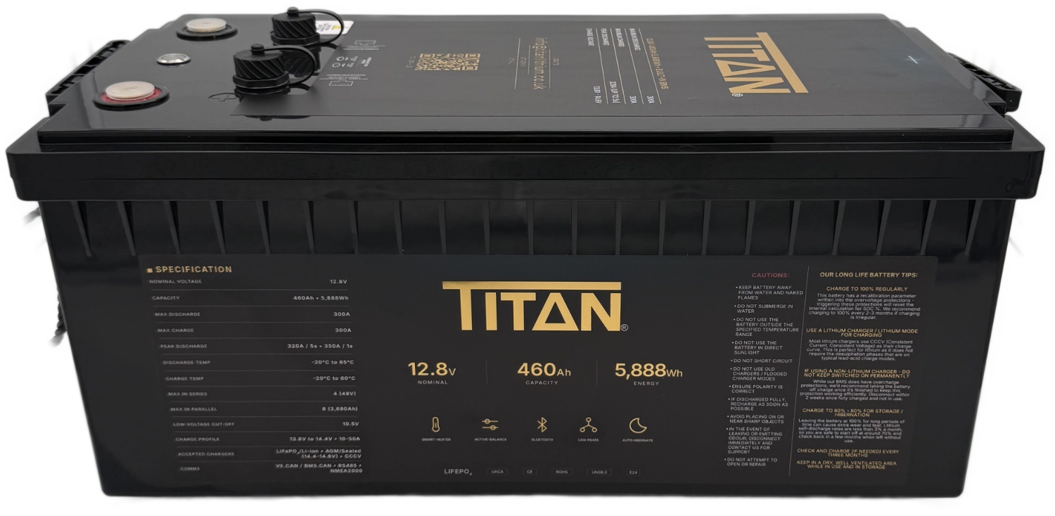 TITAN 12V 460Ah lithium huishoudaccu