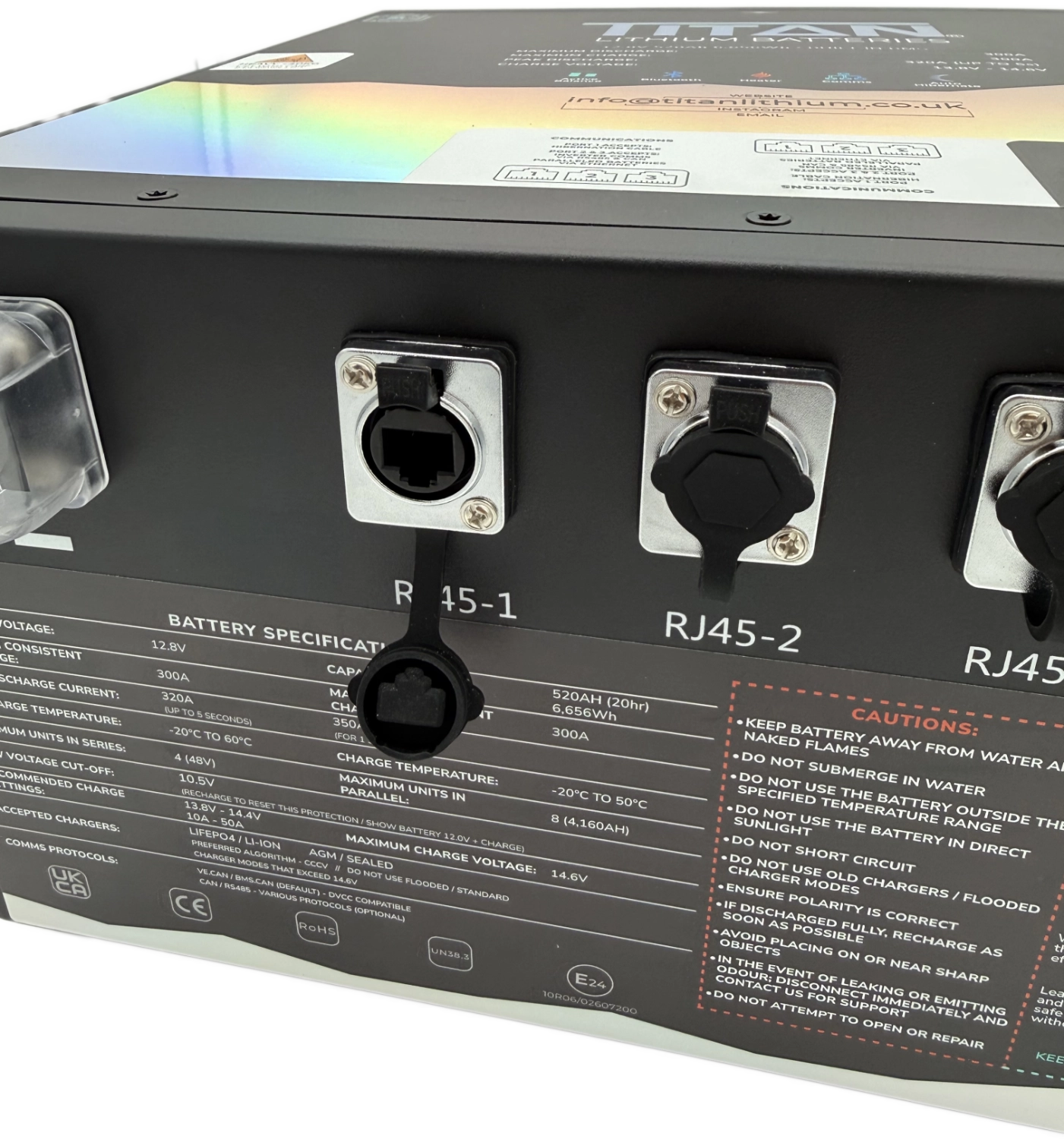 TITAN 12V 520Ah Lithium Leisure Battery (Dual DIN)