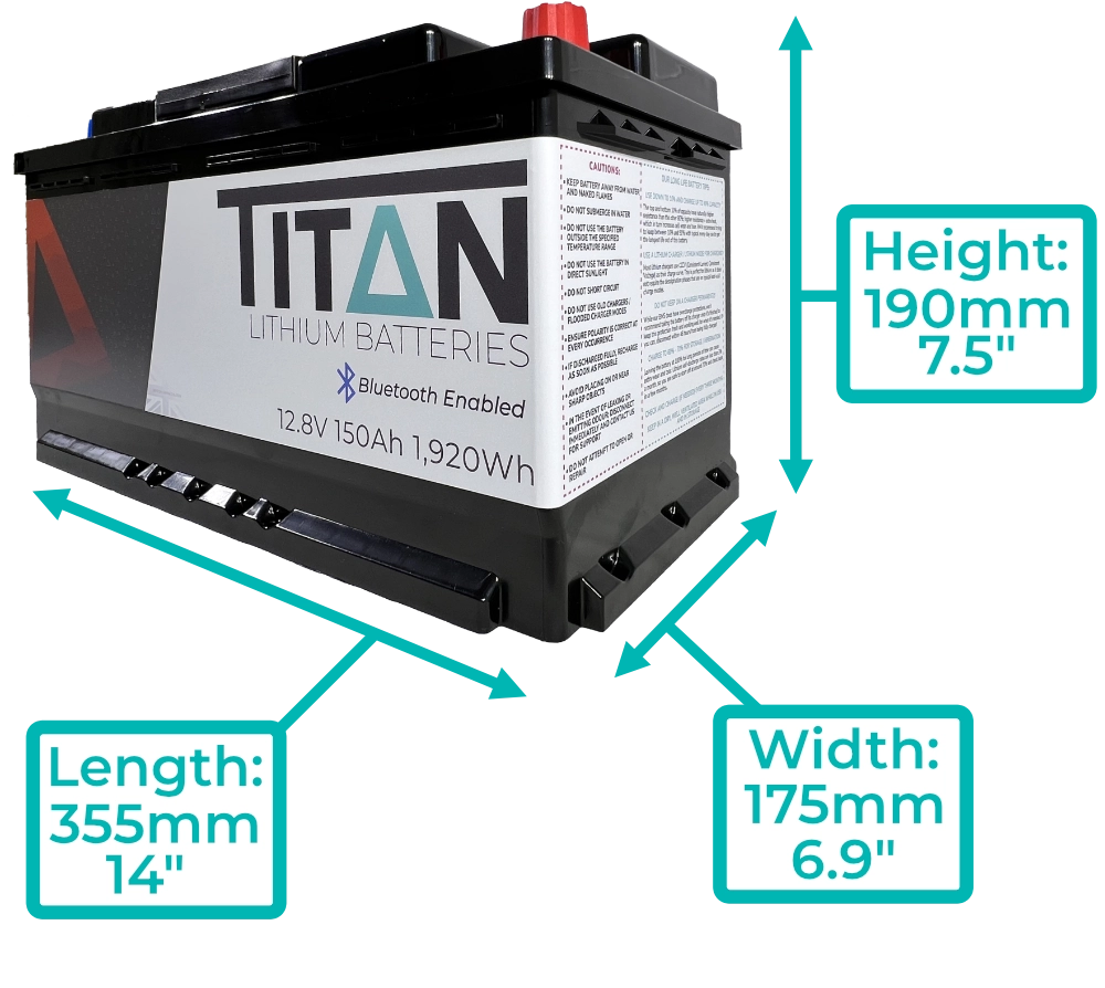 TITAN Lithium 12V 105Ah Batterie